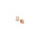 14K Gold 2.00 Carat Lab Grown Radiant Diamond Stud Earrings