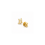 14K Gold 2.00 Carat Lab Grown Radiant Diamond Stud Earrings