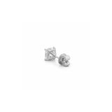 14K Gold 2.00 Carat Lab Grown Cushion Diamond Stud Earrings