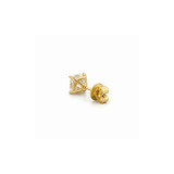 14K Gold 2.00 Carat Lab Grown Cushion Diamond Stud Earrings