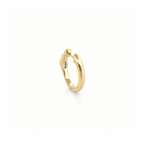 14K Gold Lab Grown Marquise Prong Set Diamond Huggies
