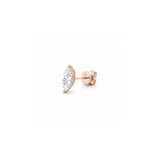 14K Gold 2.00 Carat Lab Grown Marquise Diamond Stud Earrings