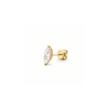 14K Gold 2.00 Carat Lab Grown Marquise Diamond Stud Earrings