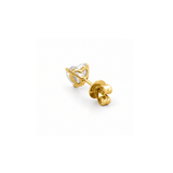 14K Gold 2.00 Carat Lab Grown Heart Diamond Stud Earrings