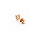 14K Gold 2.00 Carat Lab Grown Heart Diamond Stud Earrings