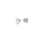 14K Gold 2.00 Carat Lab Grown Heart Diamond Stud Earrings