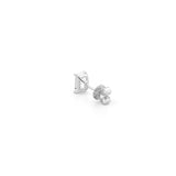 14K Gold 2.00 Carat Lab Grown Emerald Diamond Stud Earrings