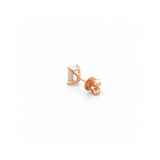 14K Gold 2.00 Carat Lab Grown Emerald Diamond Stud Earrings