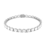 14K Gold 3.5MM Lab Grown Oval Tennis Bracelet