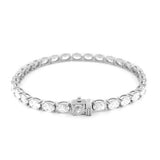 14K Gold 3.5MM Lab Grown Oval Tennis Bracelet
