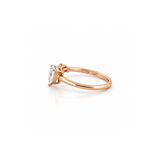 14K Gold Baguette and Pear Open Diamond Band