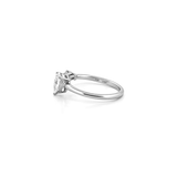 14K Gold Baguette and Pear Open Diamond Band