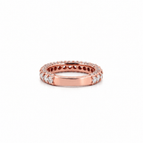 14K Gold 3D Diamond 3/4 Eternity 3.5MM Band