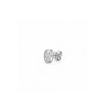 14K Gold Lab Grown Oval Diamond Bezel Stud Earrings