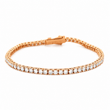 14K Gold 3.00 Carat Lab Grown Tennis Bracelet