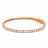 14K Gold 3.00 Carat Lab Grown Tennis Bracelet