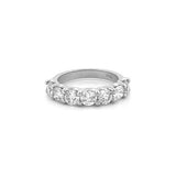 14K Gold Seven Round Diamond U Prong Band