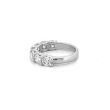 14K Gold Seven Round Diamond U Prong Band