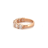 14K Gold Seven Round Diamond U Prong Band