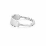 14K Gold Wide Personalized ID Ring