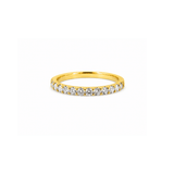 14K Gold 2MM Diamond Prong Band