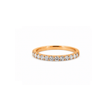 14K Gold 2MM Diamond Prong Band