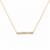 14K Gold Multi Shape Diamond Pendant