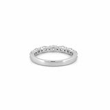 14K Gold Two Size Round Diamond Band