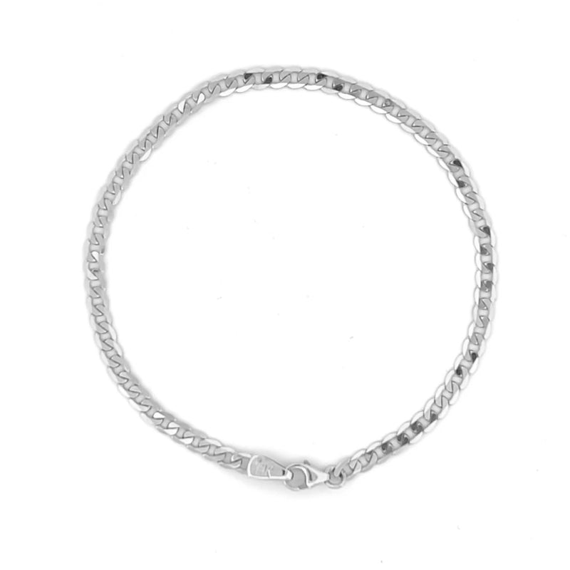 14K Gold Thin 3MM Cuban Bracelet