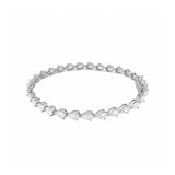 14K Gold Sideways Pear Lab Grown Diamond Tennis Bracelet