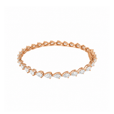 14K Gold Sideways Pear Lab Grown Diamond Tennis Bracelet