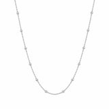 14K Gold Spaced Ball Bolo Necklace