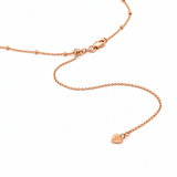 14K Gold Spaced Ball Bolo Necklace