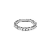14K Gold Raised Diamond U-Prong Band