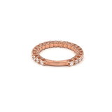 14K Gold Raised Diamond U-Prong Band