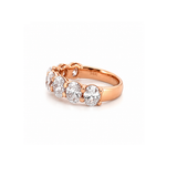 14K Gold Lab Grown Oval Diamond Basket Wedding Band