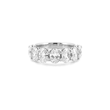 14K Gold Lab Grown Oval Diamond Basket Wedding Band