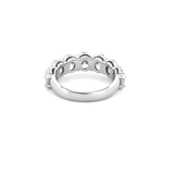 14K Gold Lab Grown Oval Diamond Basket Wedding Band