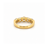 14K Gold Natural Round Diamond Wedding Band