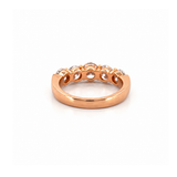 14K Gold Natural Round Diamond Wedding Band