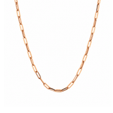 14K Gold Paper Clip Medium Necklace