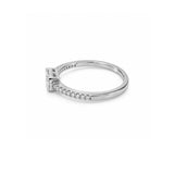 14K Gold Baguette Cluster Diamond Engagement Ring