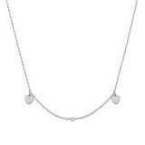 14K Gold 2 Diamond Heart Necklace