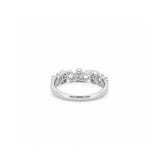 14K Gold Natural Two Round and Multi Shape Bezel Band
