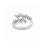 14K Gold Natural Open Multi Shape Diamond Band
