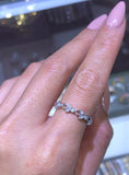 14K Gold Art Deco Vine Diamond Band