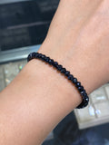14K Gold Black Spinel Bracelet