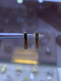 14K Gold Bar Earrings