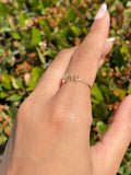 14K Gold Cursive Love Band