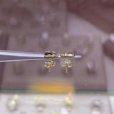 14K Gold Elephant Earrings